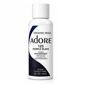 Adore Semi Permanent Hair Color 125 - Purple Black (4oz/118ml)