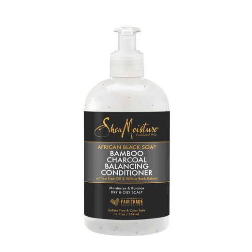 Shea Moisture African Black Soap Bamboo Charcoal Deep Balancing Conditioner (13oz/384ml)
