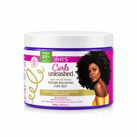 Ors Curls Unleashed Aloe Vera And Honey Texture Boosting Curl Jelly (Curlboosting Jelly) (16oz/454g)