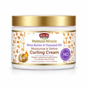 African Pride Moisture Miracle Shea Butter & Flaxseed Oil Curling Cream (12oz/340g)