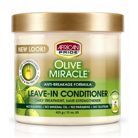 African Pride Olive Miracle Leave-In Conditioner Creme (15oz/443ml)