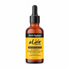 Aunt Jackie'S Elixir Essentials Saw Palmetto & Jamaican Black Castor Hair & Scalp Oil (2oz/59ml)