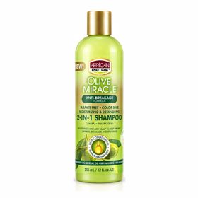 African Pride Olive Miracle 2-In-1 Shampoo & Conditioner (12oz/355ml)