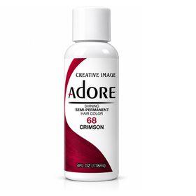 Adore Semi Permanent Hair Color 68 - Crimson (4oz/118ml)