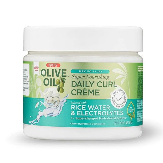 ORS Max Moisture Daily Curlcreme Infused With Rice Water & Eelectrolytes (8oz/236ml)