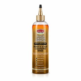African Pride Black Castor Miracle Braid & Scalp Cleansing Rinse (12oz/355ml)