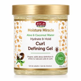 African Pride Aloe & Coconut Water Hydrate & Hold Curl Defining Gel (18oz/510g)