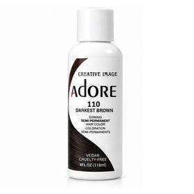 Adore Semi Permanent Hair Color 110 - Darkest Brown (4oz/118ml)