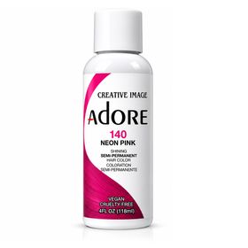 Adore Semi Permanent Hair Color 140 - Neon Pink (4oz/118ml)