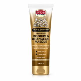 African Pride Black Castor Miracle Take Down Moisture & Detangling Masque (8oz/227g)