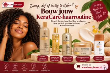KeraCare haarverzorgingsproducten voor hydratatie, verzorging en styling bij Haarplaneet